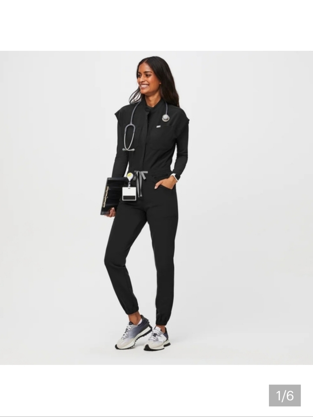 FIGS Black Women's Jumpsuit - Professional Fit XS